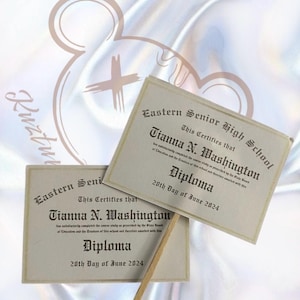 Benutzerdefinierte Diplom Cupcake Toppers