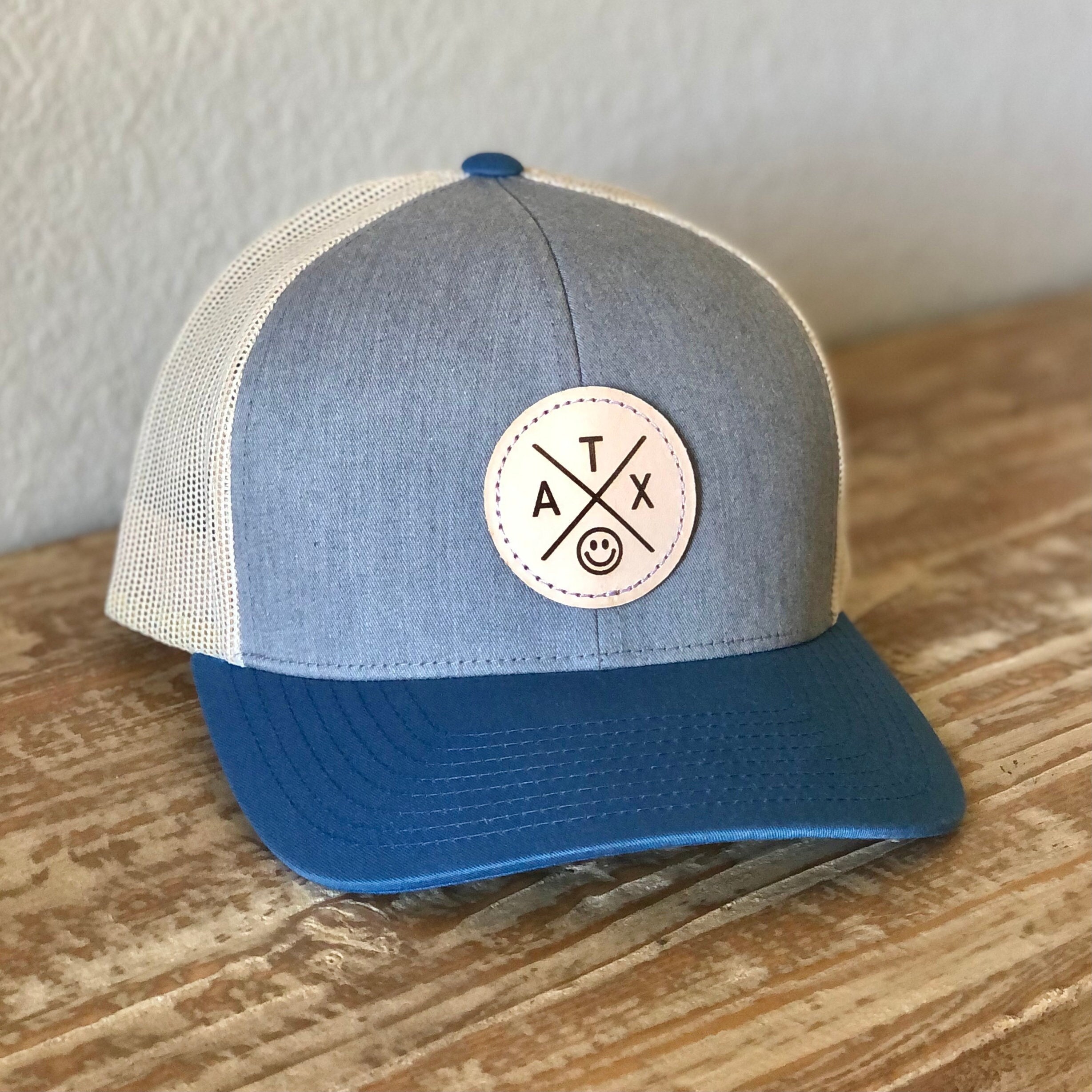 ATX SMILEY FACE/ Austin Texas Leather 