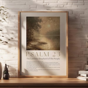 Psalms 23 Printable Wall Art Scripture Digital Print Emmanuel Printable Wall Art Jesus Savior Printable Bible Verse Print Christian Print