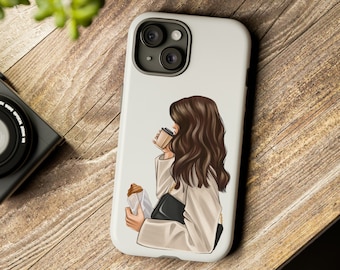 Coffee Lover Phone Case Girl Coffee Phone Case Coffee iPhone Case Girly Phone Case for iPhone 15 iPhone 15 Pro Max iPhone 15 Plus Samsung