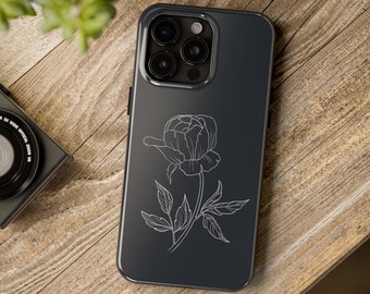 Peony iPhone Case Botanical iPhone case Floral Phone Case Peonies Phone Case for iPhone 15 iPhone 15 Pro iPhone 15 Pro Max iPhone 15 Plus