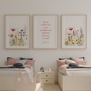 Christian Nursery Wall Art Jesus Nursery Decor Bible Verse Wall Decor Baby Shower Gift Child of God Christian Classroom Sunday School Decor