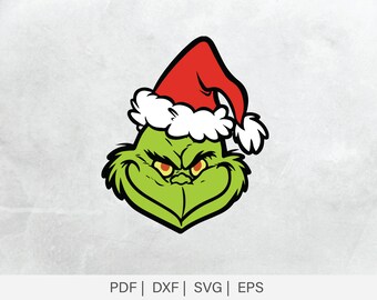 Download Grinch Face Svg Etsy SVG, PNG, EPS, DXF File