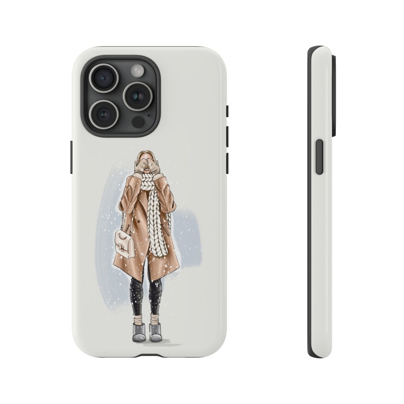 Christmas Phone Case Winter Phone Case Holiday iPhone Case Christmas Girl Phone Case for iPhone 15 iPhone 15 Pro Max iPhone 15 Plus Samsung image 9