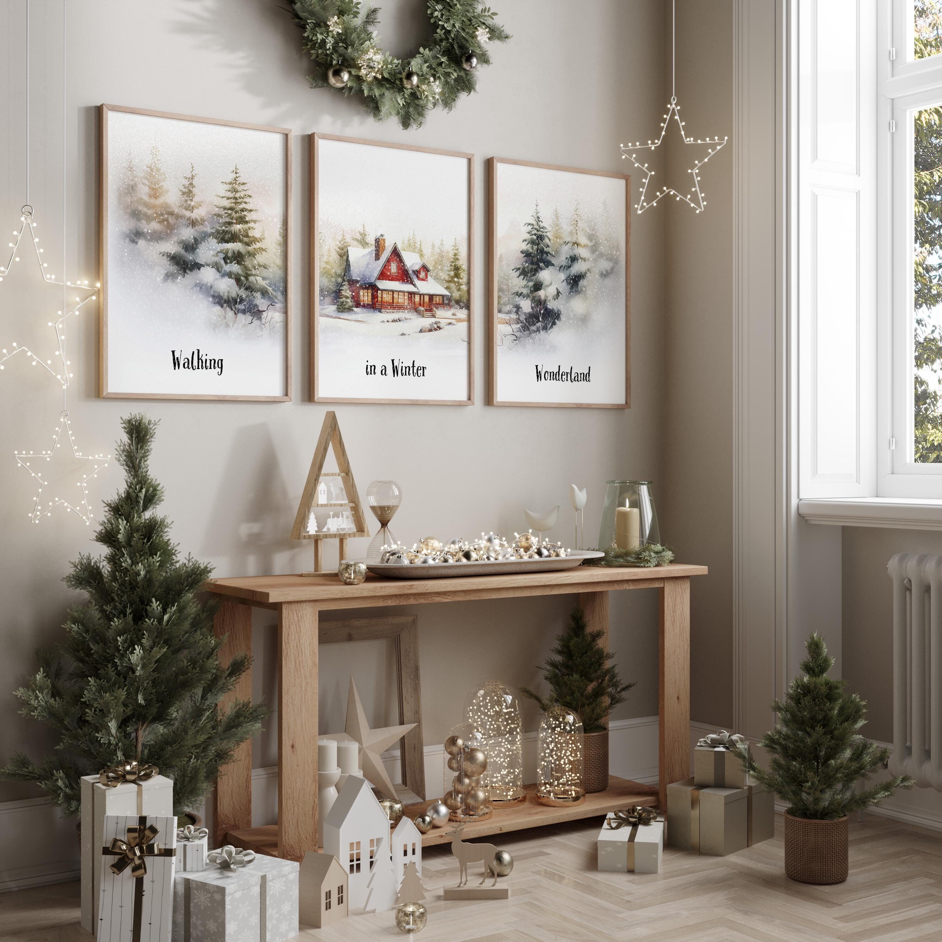 Winter Wonderland Prints Set of 3 Winter Landscape Prints Winter Forest ...