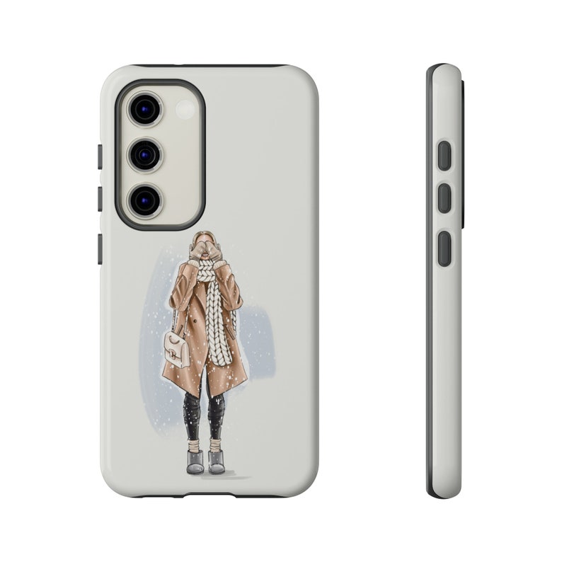 Christmas Phone Case Winter Phone Case Holiday iPhone Case Christmas Girl Phone Case for iPhone 15 iPhone 15 Pro Max iPhone 15 Plus Samsung image 4