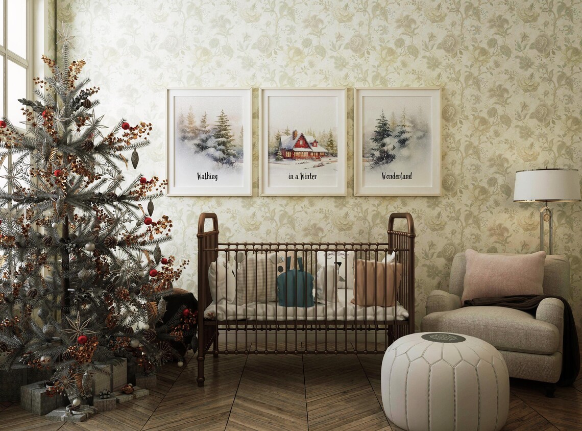 Winter Wonderland Prints Set of 3 Winter Landscape Prints Winter Forest ...