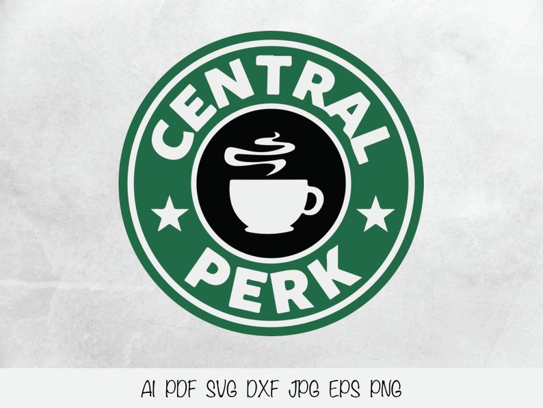Download Central Perk FRIENDS SVG Vector Digital File Eps Ai Pdf | Etsy