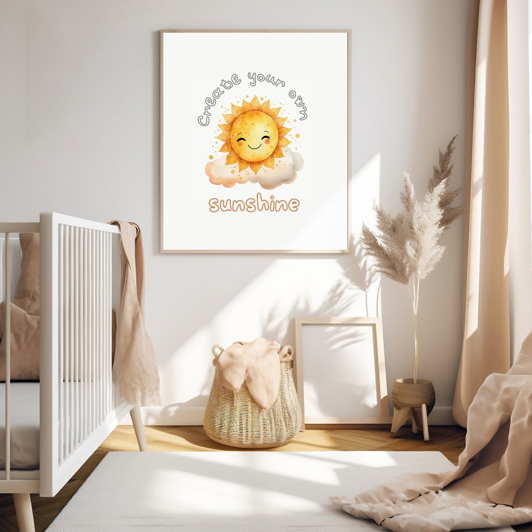 Sunshine Nursery Print,create Your Own Sunshine Nursery Wall Art ...
