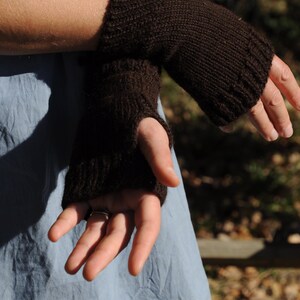 Wool mitten from our Alpacas image 3