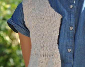 Gilet enfant tricot main en laine de nos Alpagas