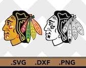 Chicago Blackhawks SVG Files, Chicago Blackhawks Cutting Files, Chicago Blackhawk DXF Cut File Chicago Blackhawks SVG Files Instant Download