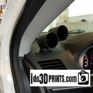 Evo x ralliart lancer gt es 08-15 defroster vent gauge hvac pod 52mm