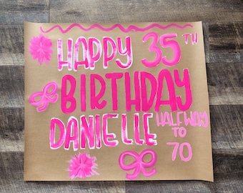 Banner personalizable de cumpleaños