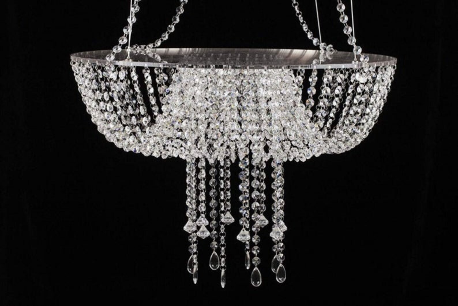 Crystal hanging cake stand Etsy