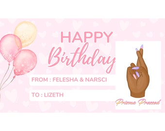 Custom Birthday Nail Sets For Lizeth