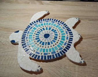 Kit de créations mosaique : dessous de plat en forme de tortue