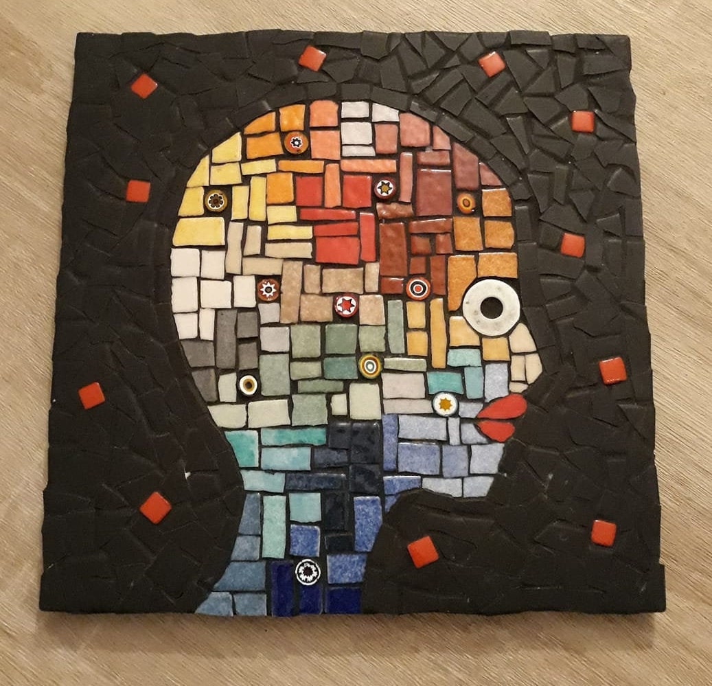 Mosaïque Tableau Moderne et Coloré