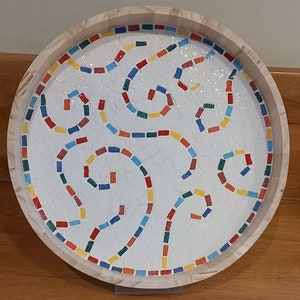 DIY Do It Yourself Mosaic Kit Round Tray