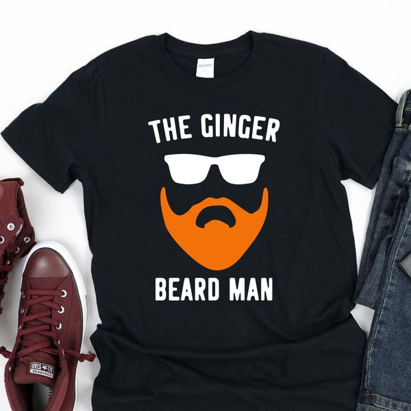 Ginger Beard Man Shirt | Funny Redhead Irish Bearded Men Gift | Funny Men's Beard T-Shirt | Red Beard Shirt | Christmas Gift