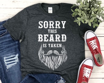 Lo siento, esta camisa de barba se toma / Día del Padre / Regalo del Día de San Valentín para él / Novio del esposo / Sudadera de hombre con barba divertida / Sudadera con capucha