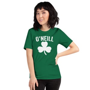 O'Neill St. Patrick's Day Shirt O'Neill Nebraska St. Paddy's Party Gift Funny Parade Day Shamrock O'Neill Irish Family Unisex T-Shirt Kelly Green