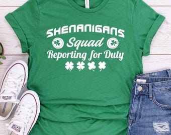 Shenanigans Squad Matching Shirt | Tank Top | Sweatshirt | Youth Kids | St. Patrick's Day Tee | Irish Matching Family Group Gift