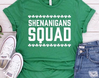 Shenanigans Squad Matching Shirt | Tank Top | Sweatshirt | Hoodie | St. Patrick's Day Tee | Irish Matching Family Group Gift
