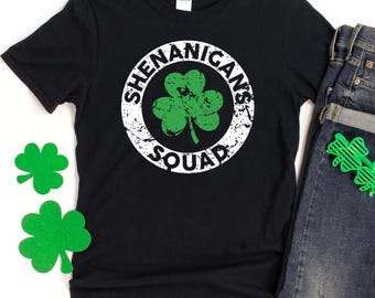 Shenanigans Squad Matching Shirt | Tank Top | Sweatshirt | Youth Kids | St. Patrick's Day Tee | Irish Matching Family Group Gift