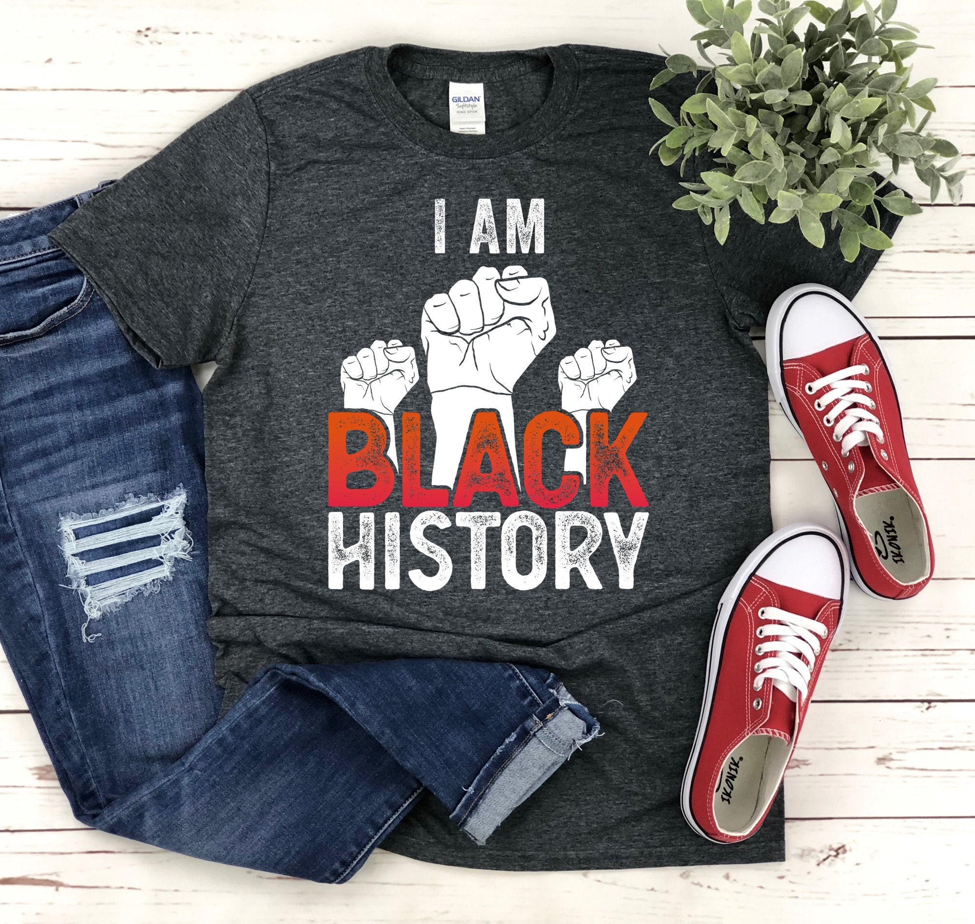 I Am Black History Shirt Black History Month Gift Black Etsy