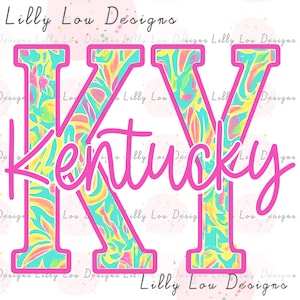 Kentucky Floral Summer PNG Digital File