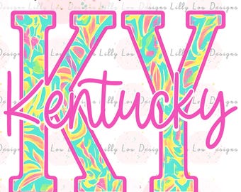 Kentucky Floral Summer PNG Digital File