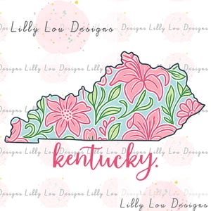 Kentucky Floral PNG Digital File