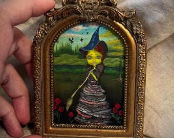 Elphaba,Wicked Witch,Mini Art PRINT,Framed