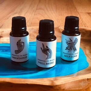 SJÄLVKÄRLEK eterisk oljeblandning | FYF Sacred Space | Avsiktliga verktyg | Hitta din Freestyle-olja | Rosengeranium, Frankincense, Apelsin