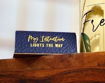 FYF Triangle Streichholzbuch | ABSICHT Einstellung Streichhölzer | FYF Accessoires | Ritualwerkzeuge | Finden Sie Ihren Freestyle | Goldfolie