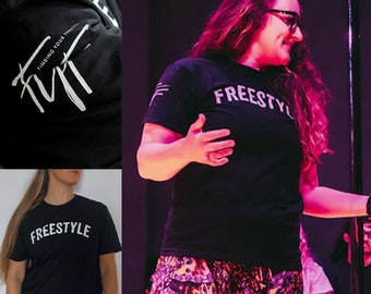 FREESTYLE Black T-Shirt 100% Cotton | Gildan Softstyle Unisex | Finding Your Freestyle Top | FYFApparel | Soft Shirt To Move In