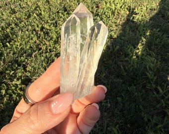 Museum Quality Brazilian Clear Quartz Cluster | Triple-Terminated Water Clear Crystal | Natural Collector Specimen | 67g