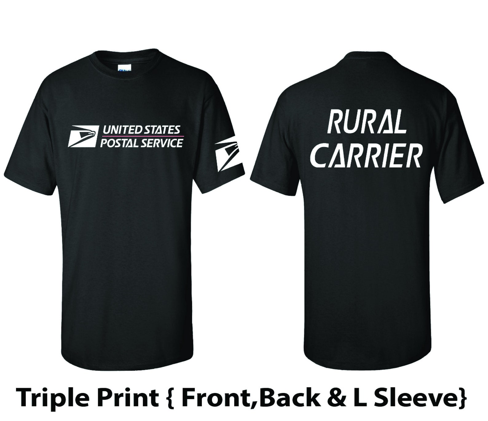 RURAL CARRIER Triple Print USPS Postal Mail Carrier TShirt Etsy