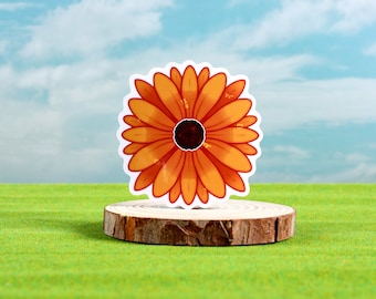 Glossy 2.5" Sticker, Sunflower, Floral Sticker