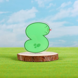 L&#39;il Snake Pin, Silly Snake Gift, 2.5&quot;