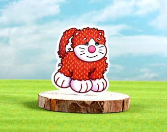 Glossy 2.5" Sticker, Cheeky Cat Sticker, Webkinz Cheeky Cat