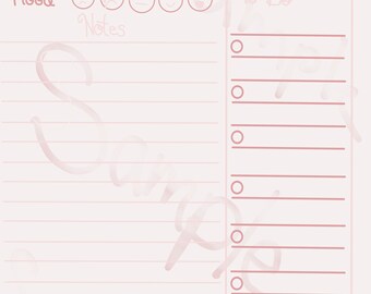 One Day at a Time Digital note sheet download