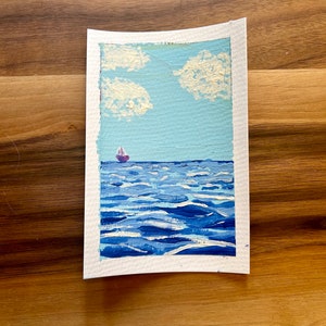 Red Boat original  Painting