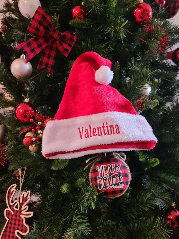SANTA HATS PERSONALIZED | Etsy Australia
