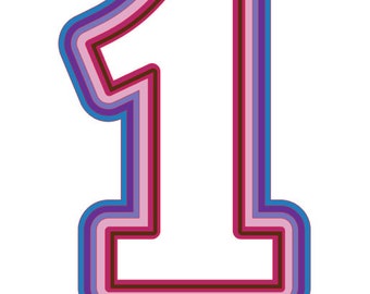 Download Layered Number Svg Etsy