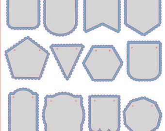 Scallop Banner Svg Etsy