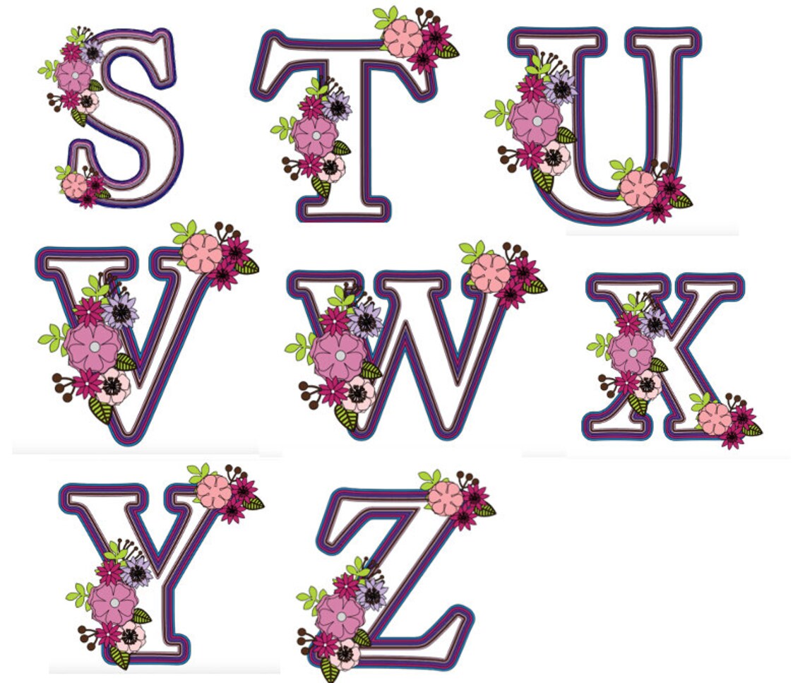 A Z molde svg de alfabeto cake topper de letras archivos | Etsy México