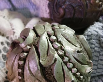 TEXTURED ROUND ORB Ball Decor Resin Unusual Decor