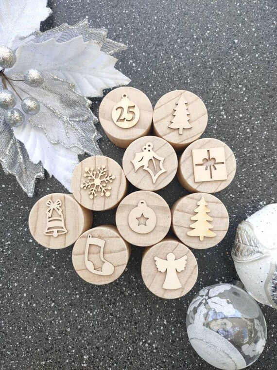 LIMITED EDITION Wooden Playdough Stamp Sets Etsy